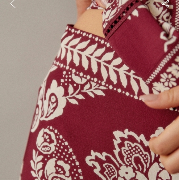 Sezane Christiano Ornanmental Print Trousers - Picture 3 of 5